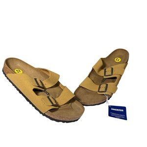 NWT Birkenstock Arizona Suede Embossed Sandals Size 46 M 13